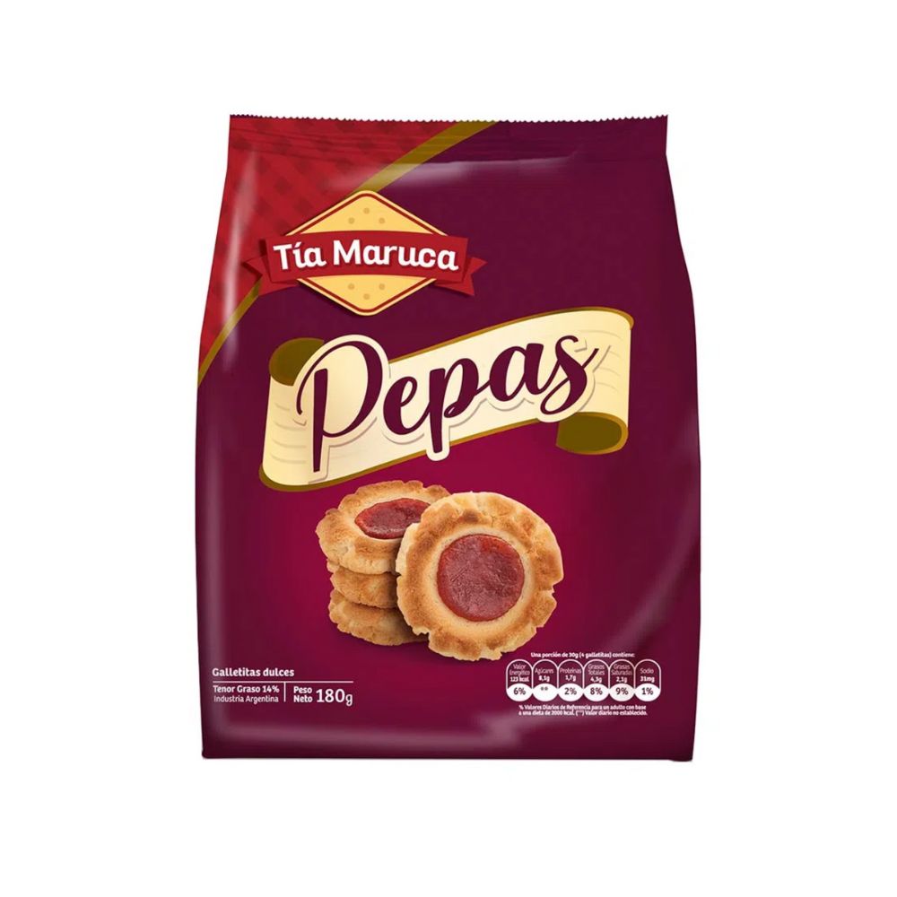 GALLETITAS TIA MARUCA PEPA 180G