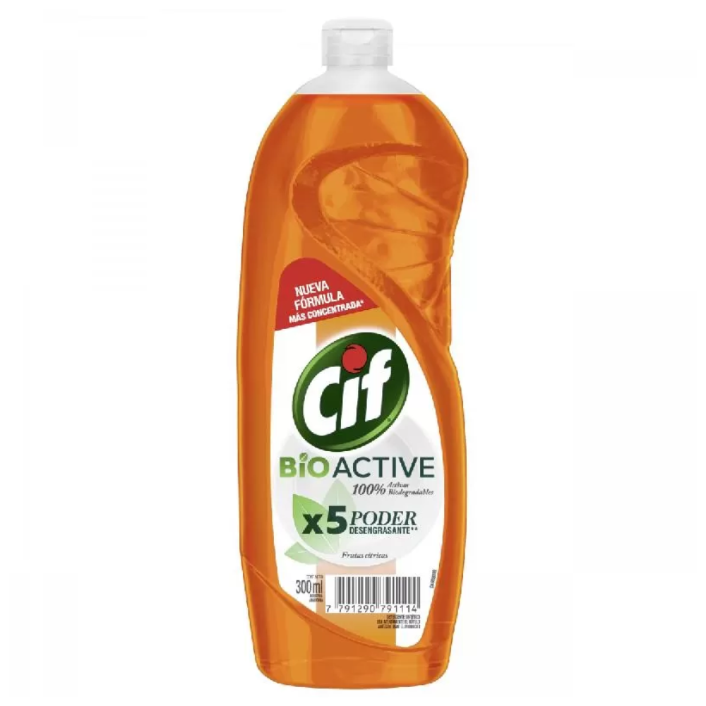CIF DETERGENTE BIO ACTIVE CITRICA X300ML