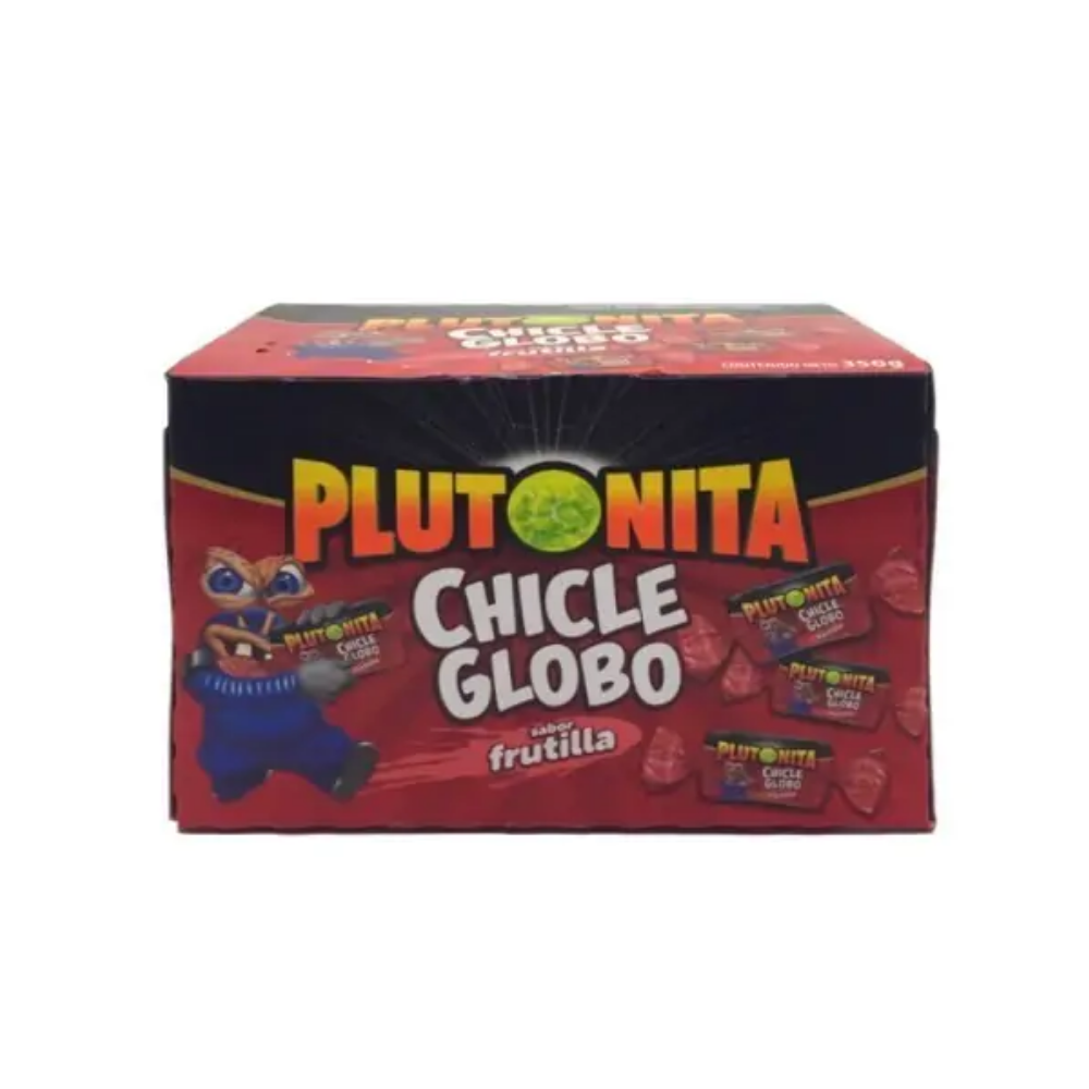 PLUTONITA CHICLES FRUTILLA X350G
