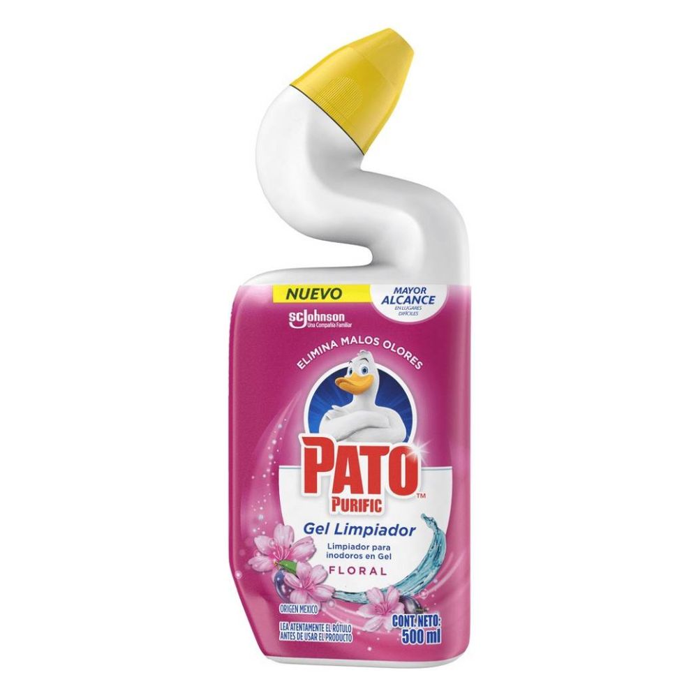 PATO GEL LIMPIA INODOROS FLORAL 500ML