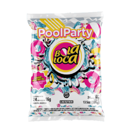 BOLA LOCA CHUPETINES POOL PARTY X24U