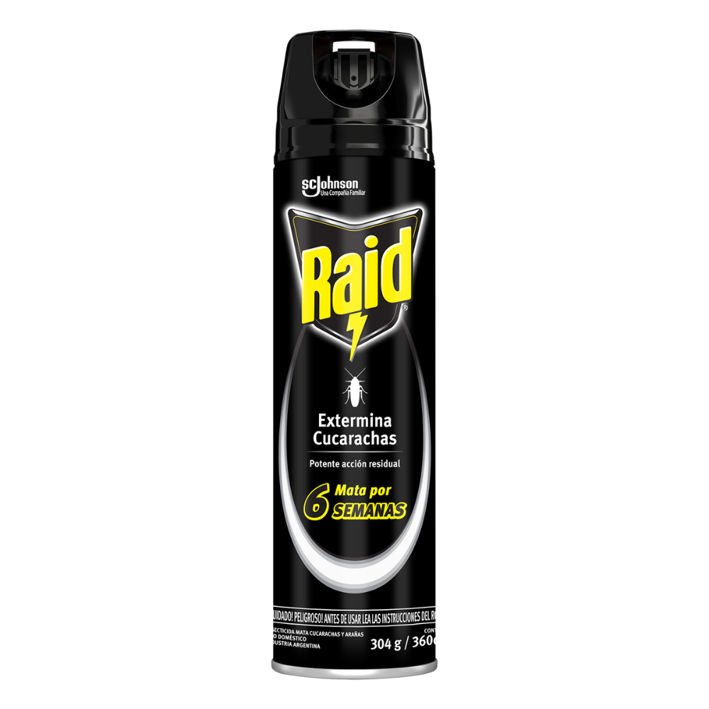 RAID INSECTICIDA EN AEROSOL CUCARACHAS X360CC