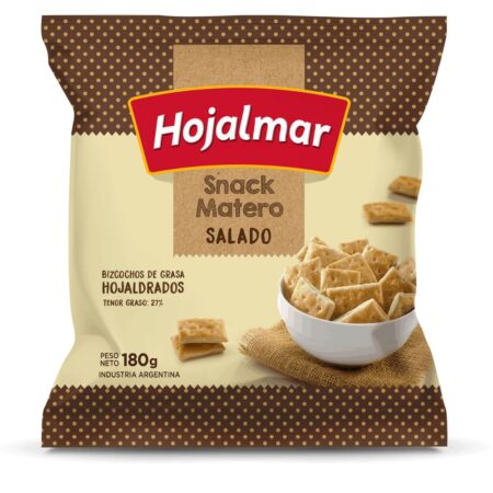 GALLETITAS HOJALMAR MATERO SALADO 24X180G