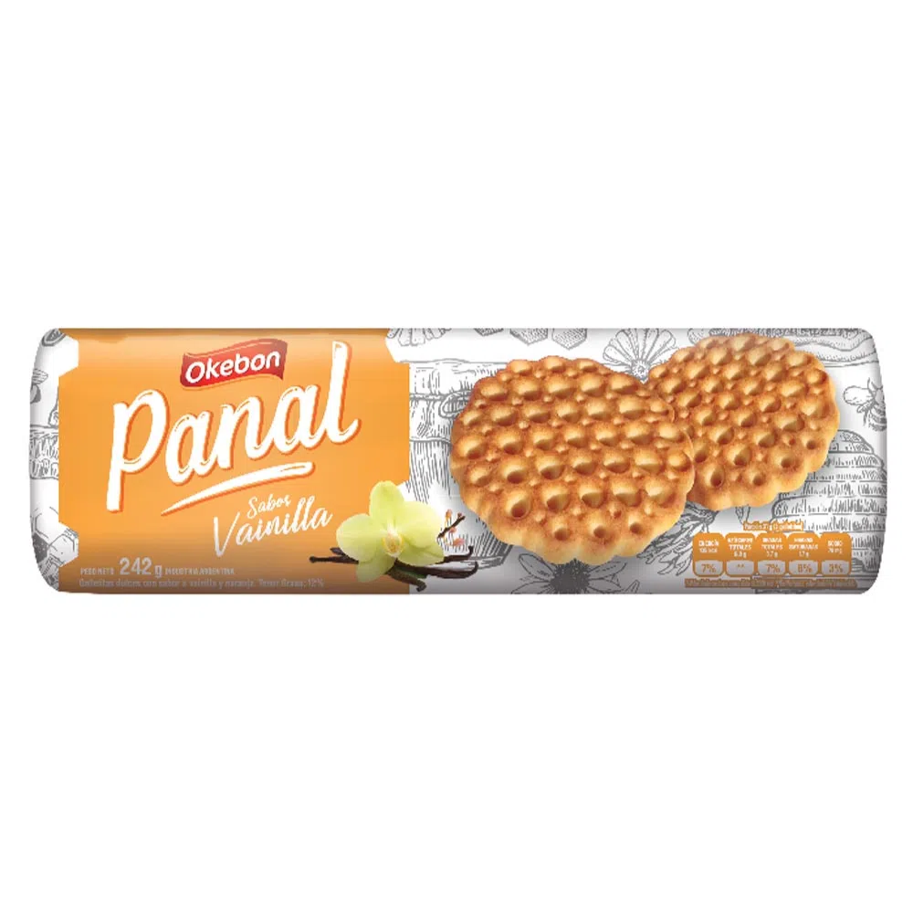 OKEBON GALLETITAS PANAL VAINILLA X242G