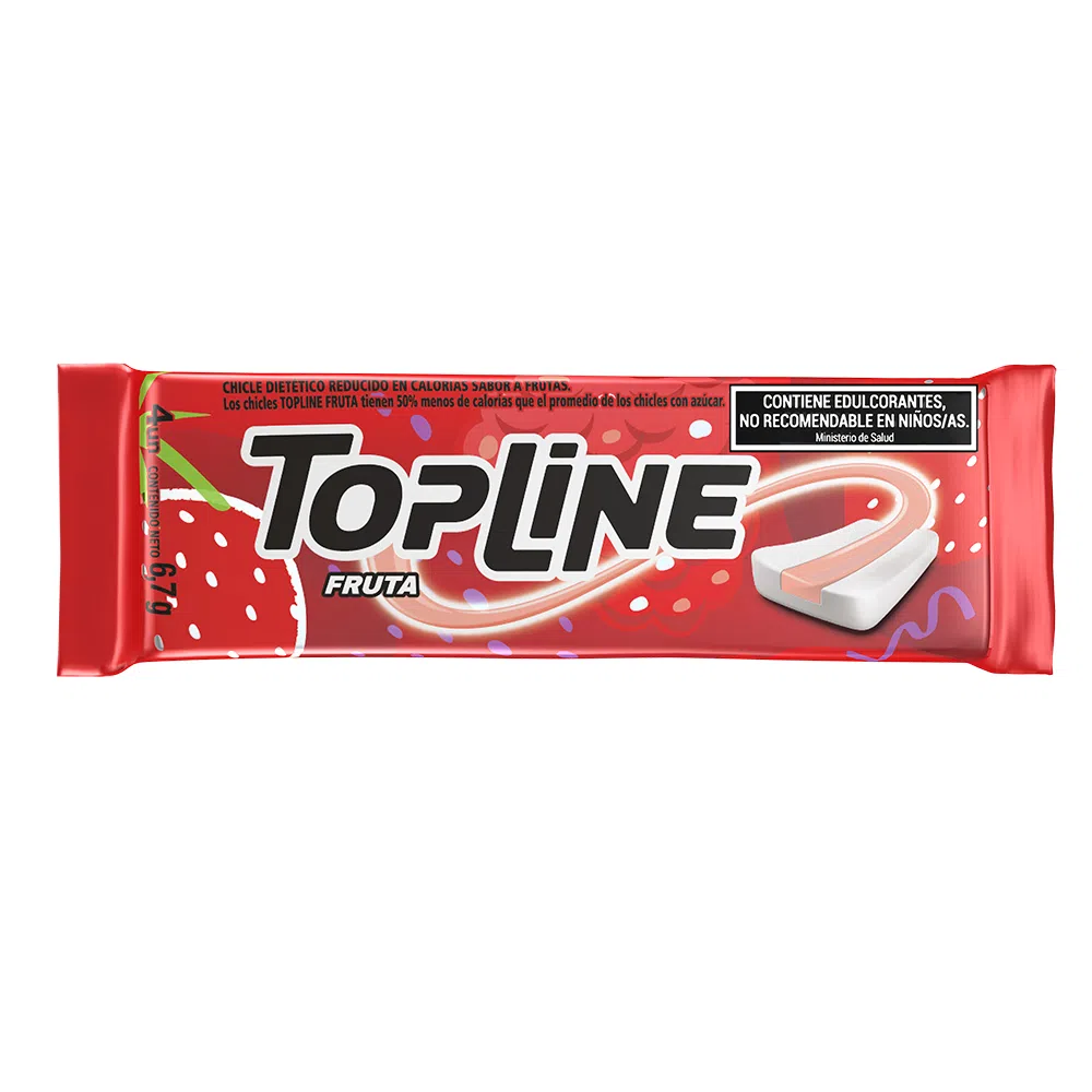CHICLE TOPLINE FRUTILLA X20U