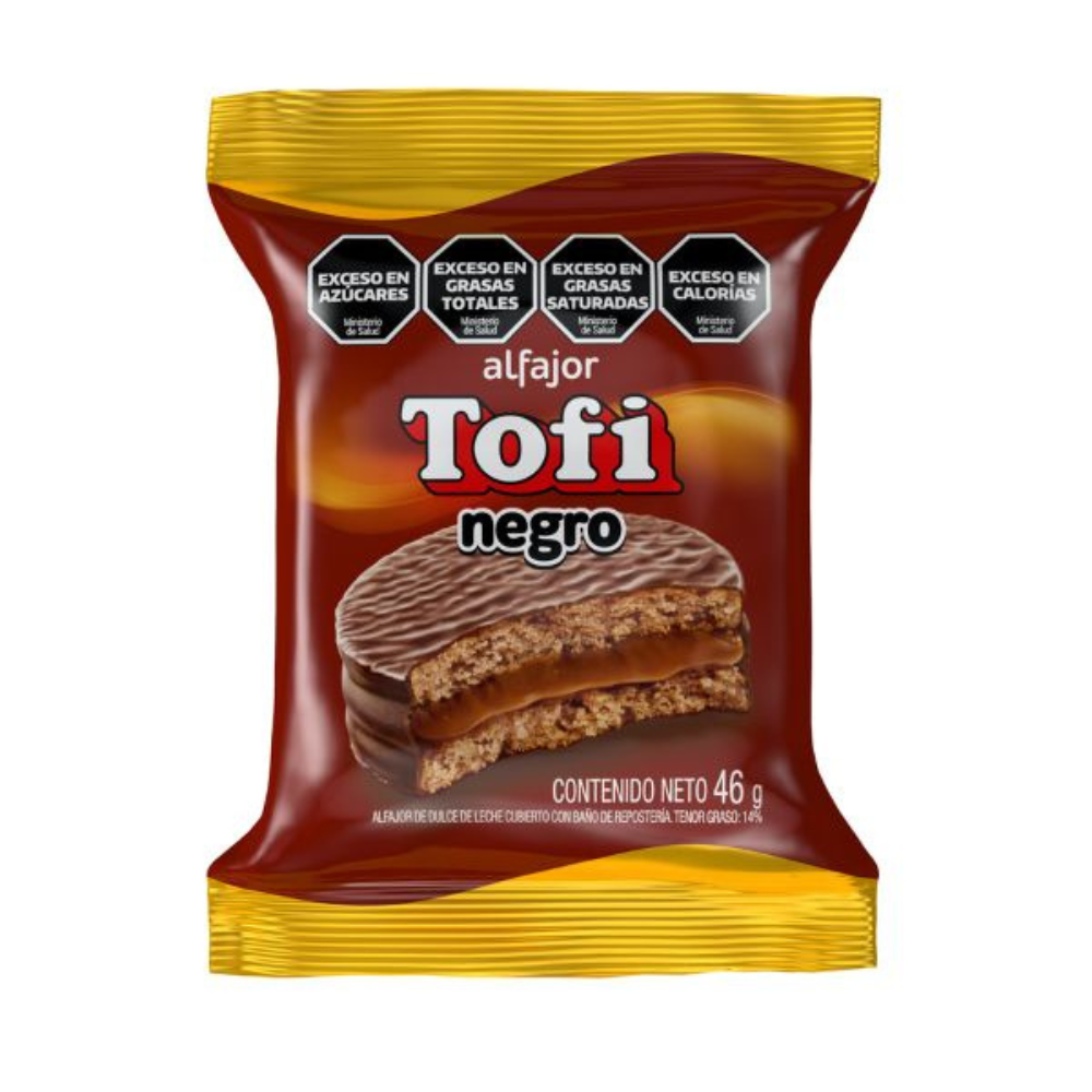ALFAJOR TOFI NEGRO 24X46G