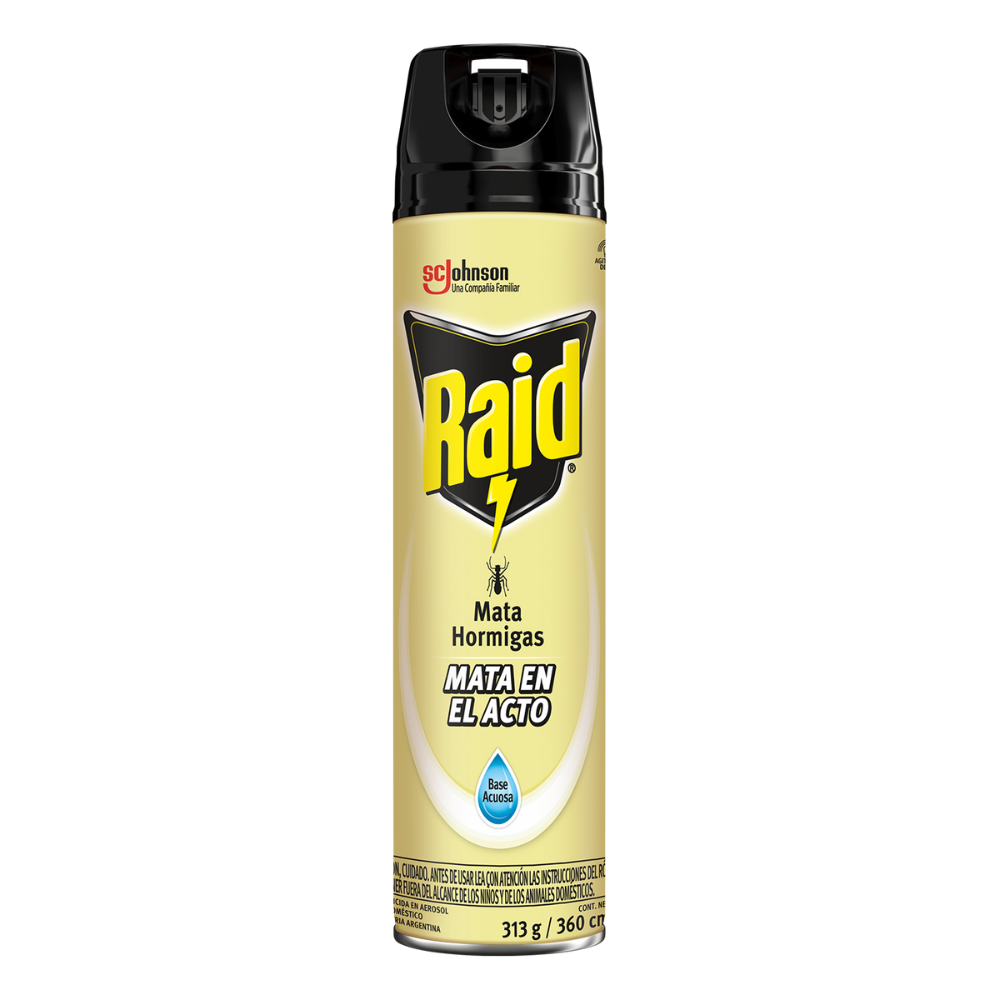 RAID INSECTICIDA EN AEROSOL HORMIGAS X360CC