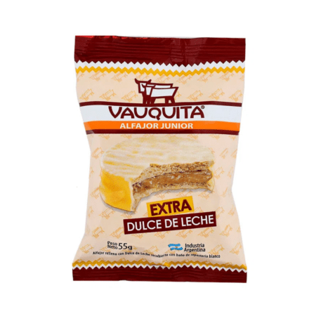 VAUQUITA ALFAJOR JUNIOR BLANCO 24X55G