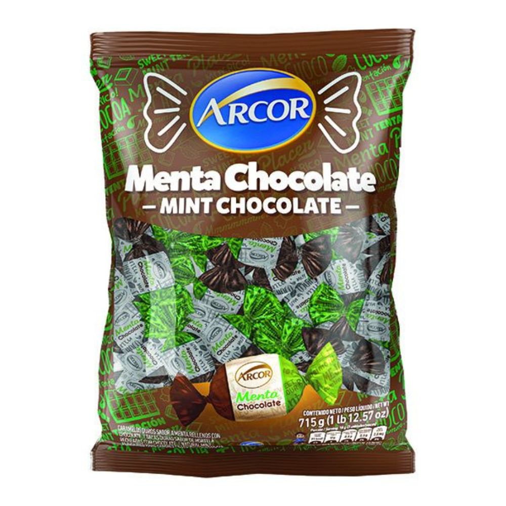 CARAMELOS ARCOR MENTA CON CHOCOLATE 6X715G