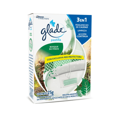 GLADE PASTILLA P/INODORO FR. BOSQUES DE PINO X25G