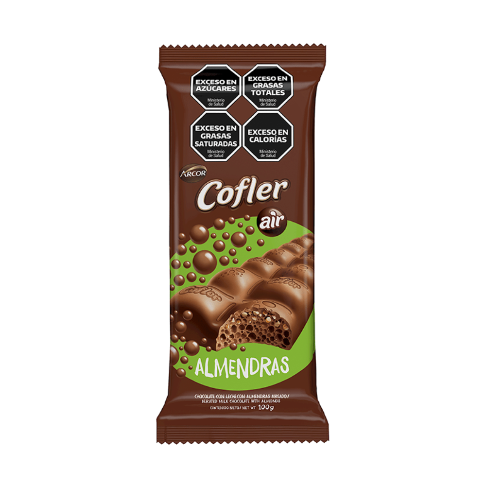 CHOCOLATE COFLER AIR ALMENDRAS 12X100G
