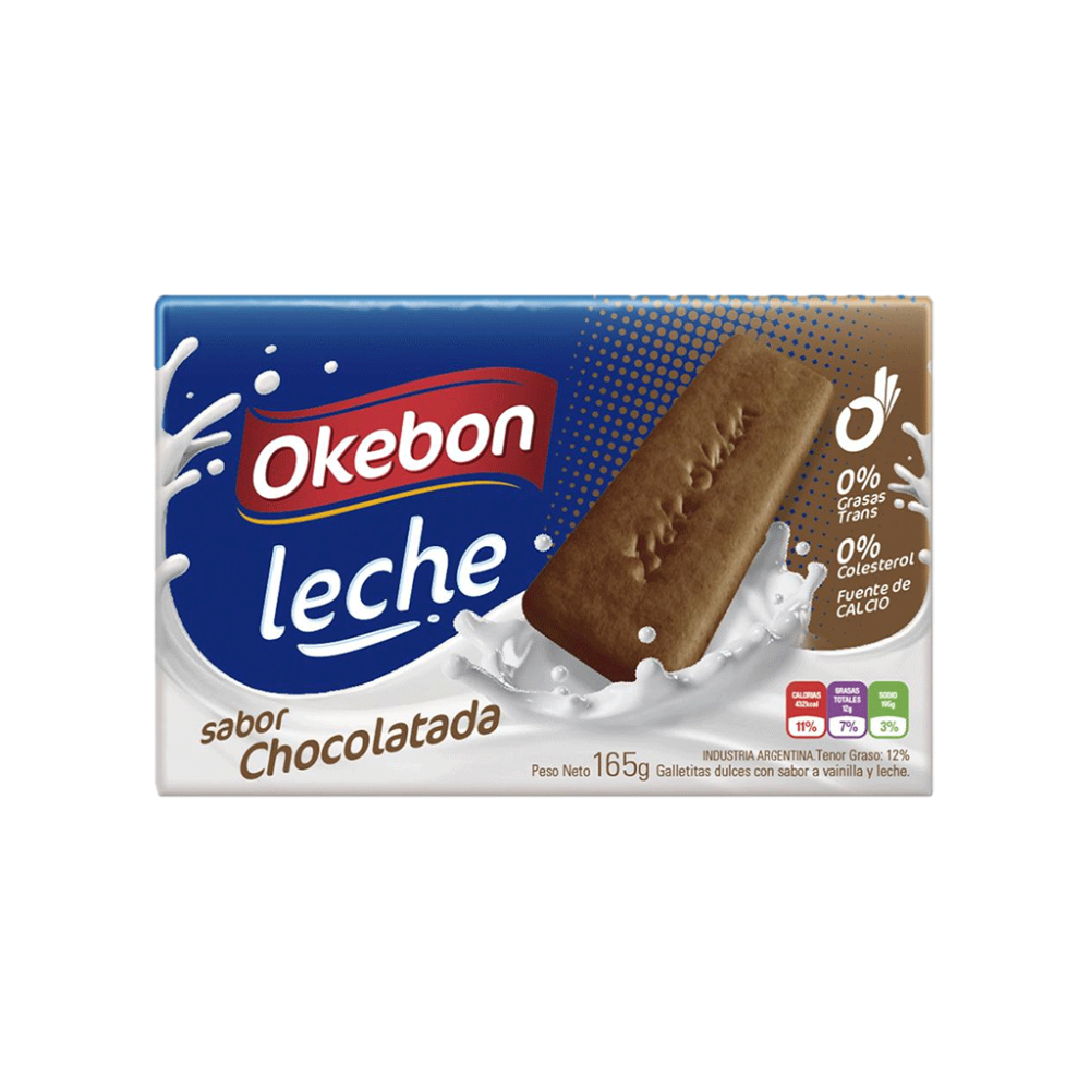OKEBON GALLETITAS CHOCOLATADA 24X165