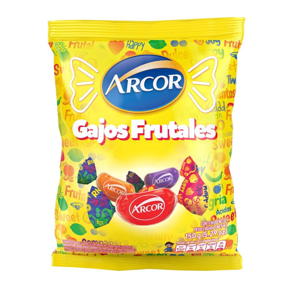 CARAMELOS ARCOR GAJITOS FRUTALES 12X485G