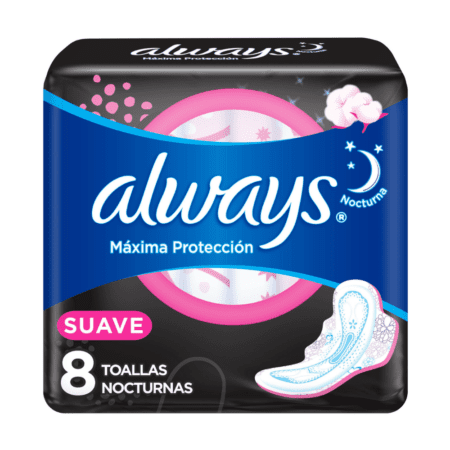 ALWAYS TOALLITAS NOCTURNAS SUAVE X8U