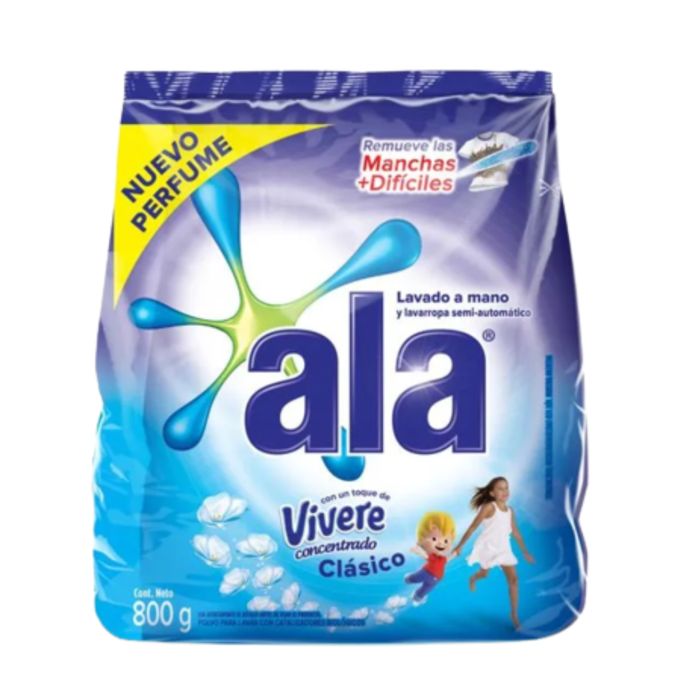 ALA JABON EN POLVO LAVADO A MANO C/VIVERE X400G
