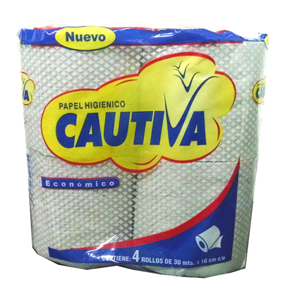 CAUTIVA PAPEL HIGIENICO X4U
