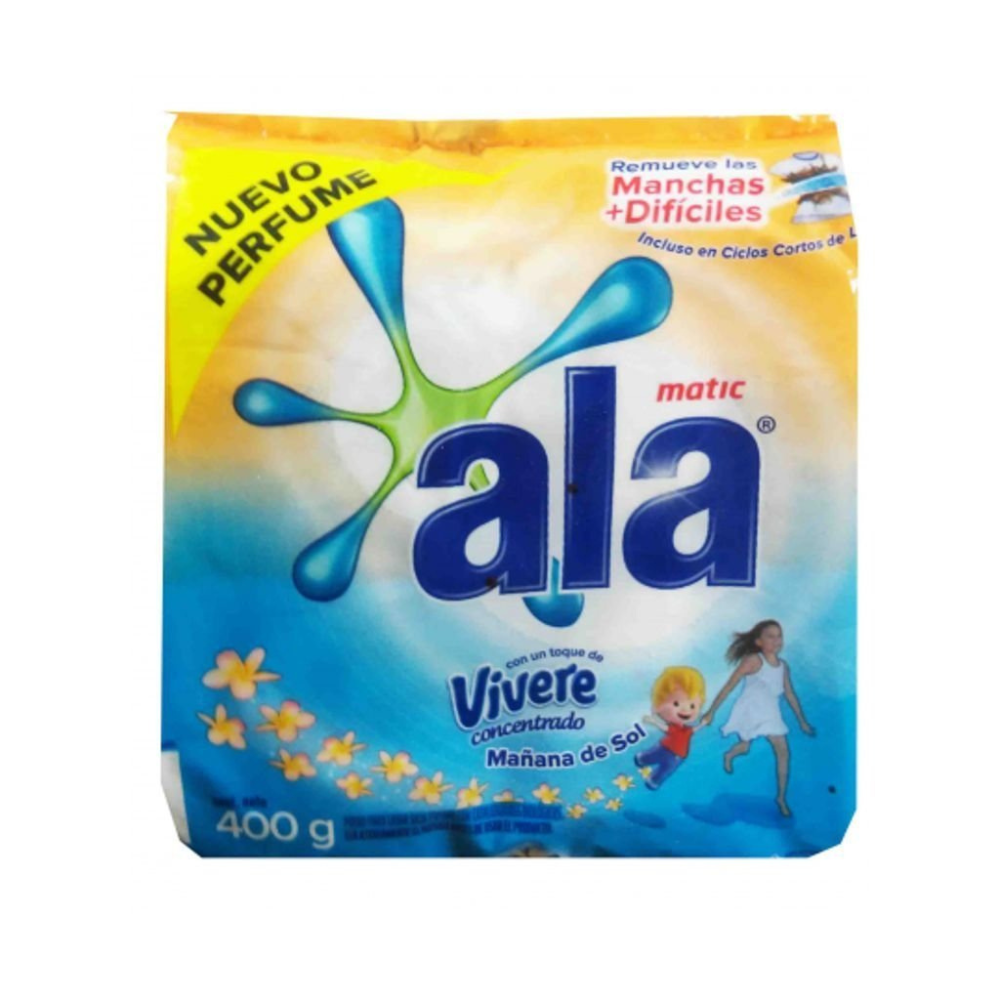 ALA JABON EN POLVO MATIC C/VIVERE X400G