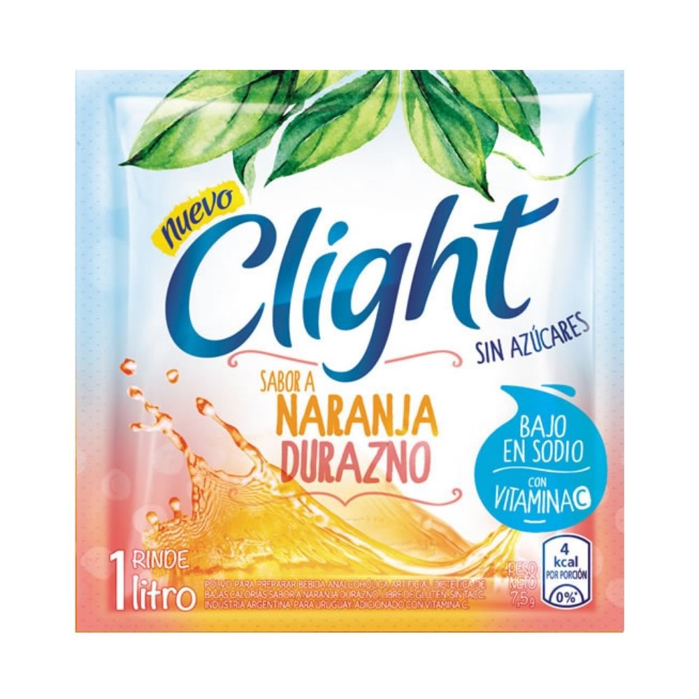 JUGO CLIGHT NARNJA/DURAZNO X20U