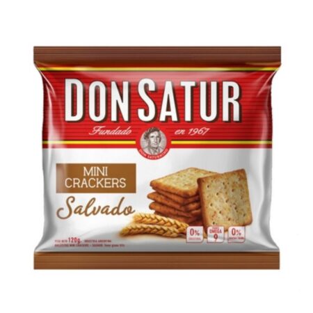 GALLETITAS DON SATUR MINI CRACKERS SALVADO 36X120G