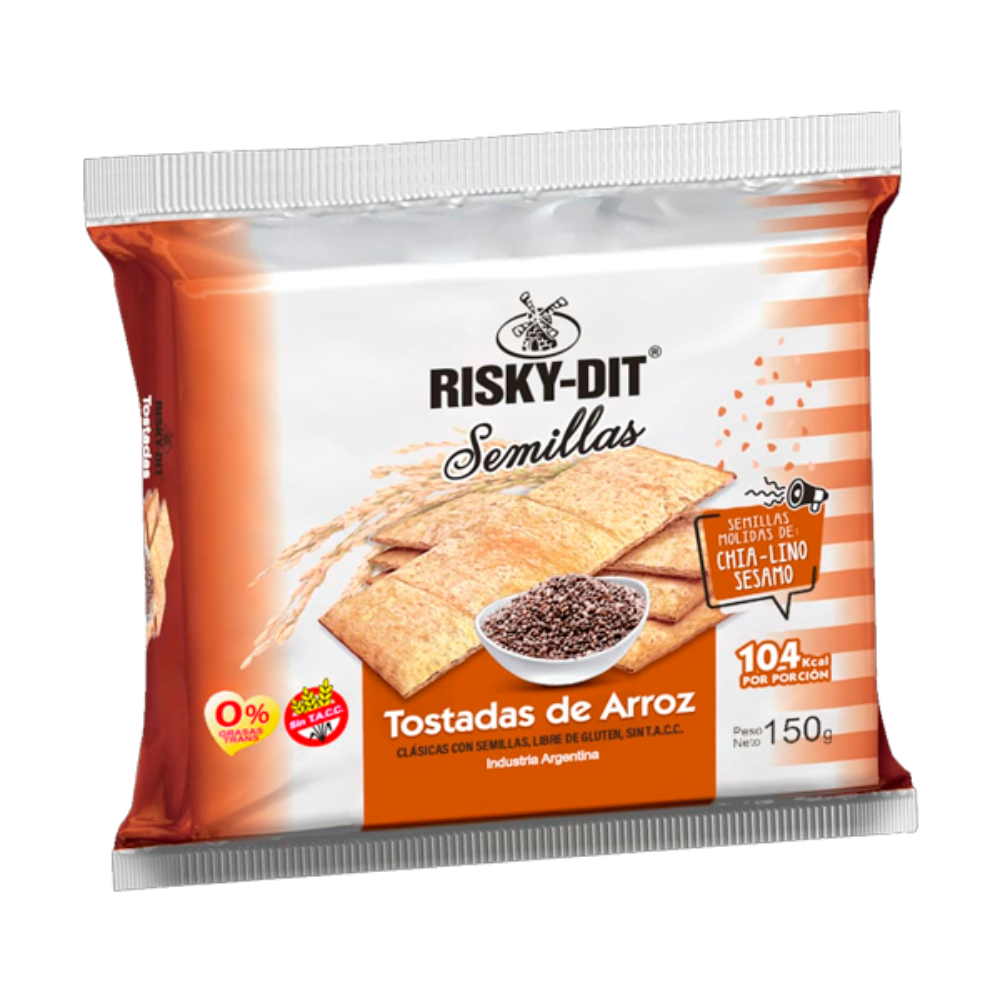 RISKY-DIT TOSTADAS DE ARROZ CON SEMILLAS
