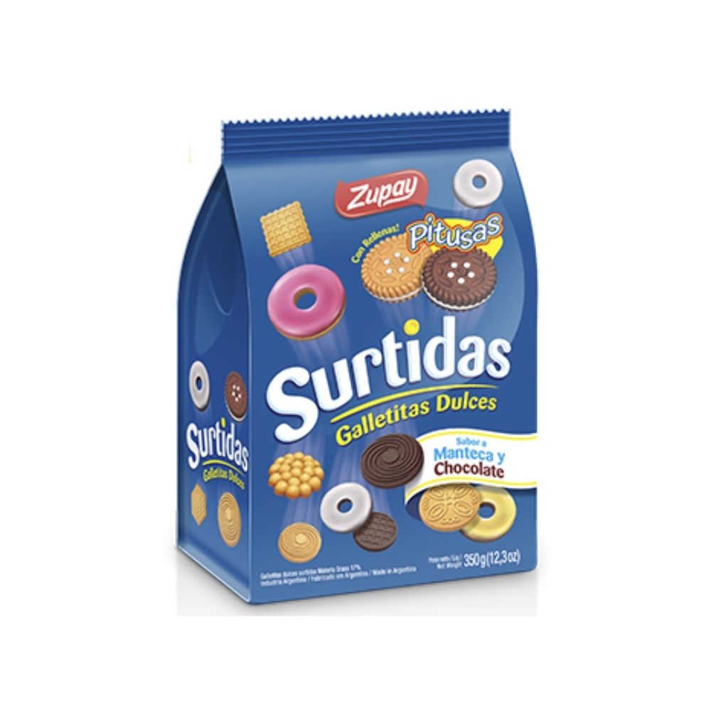 GALLETITAS ZUPAY SURTIDAS 12X350G
