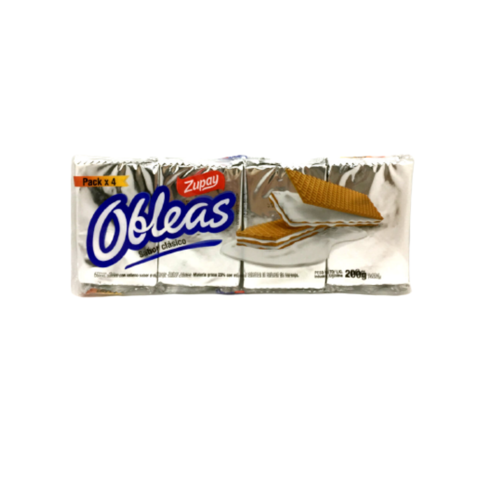 GALLETITAS ZUPAY OBLEAS CLASICAS PACK X4 200G