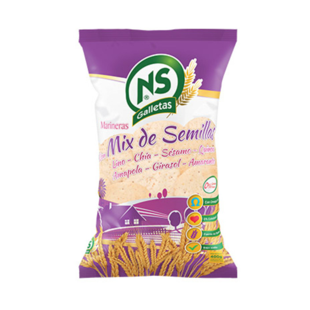 NS GALLETITAS MARINERAS MIX DE SEMILLAS 14X350G