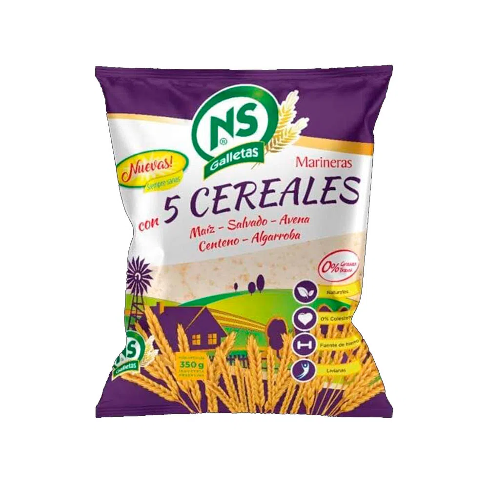 NS GALLETITAS MARINERAS 5 CEREALES 14X350G