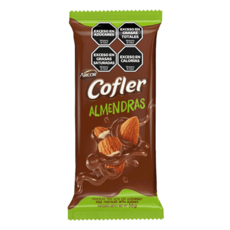 CHOCOLATE COFLER MACIZO ALMENDRA 10X55G