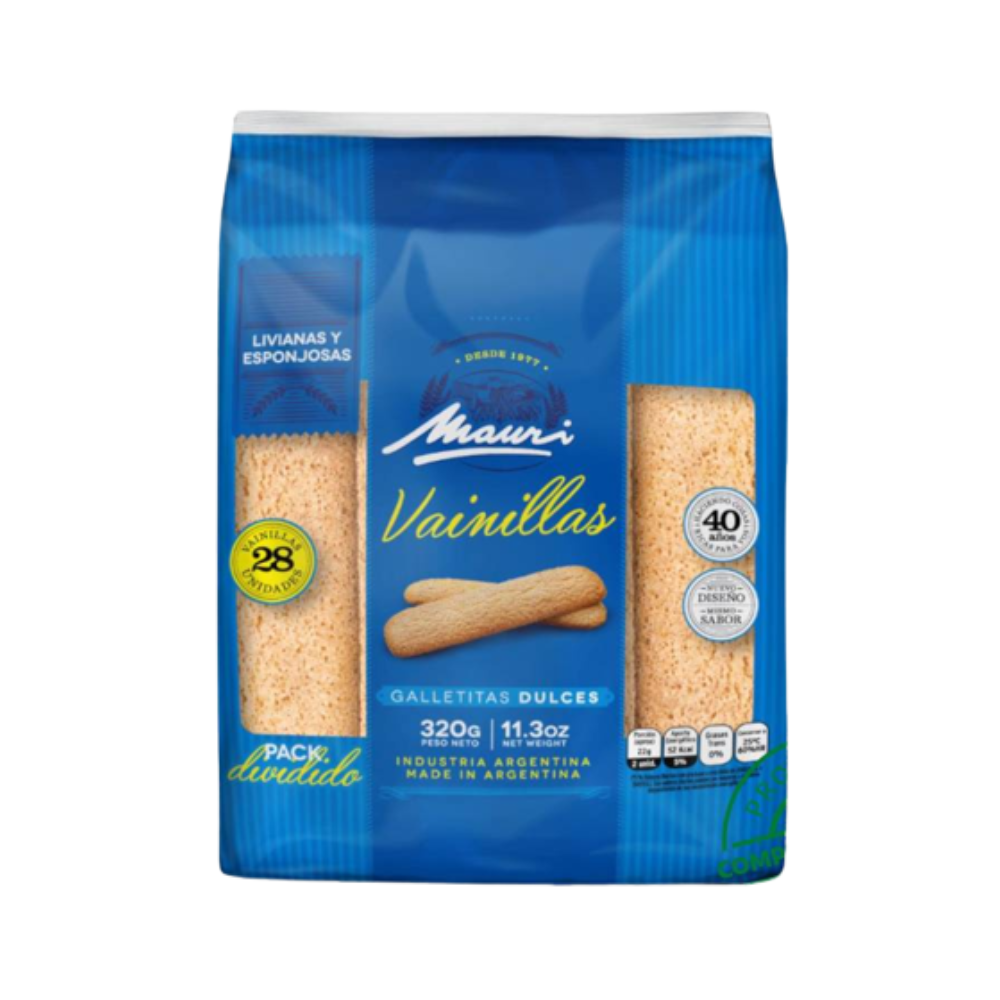 MAURI GALLETITAS VAINILLAS 16X320G