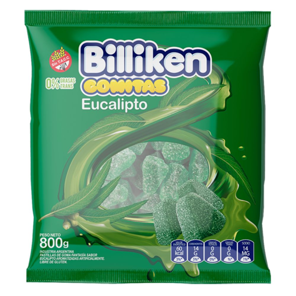GOMITAS BILLIKEN EUCALIPTO 8X800G