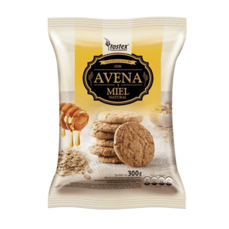 TOSTEX GALLETITAS AVENA Y MIEL X300G