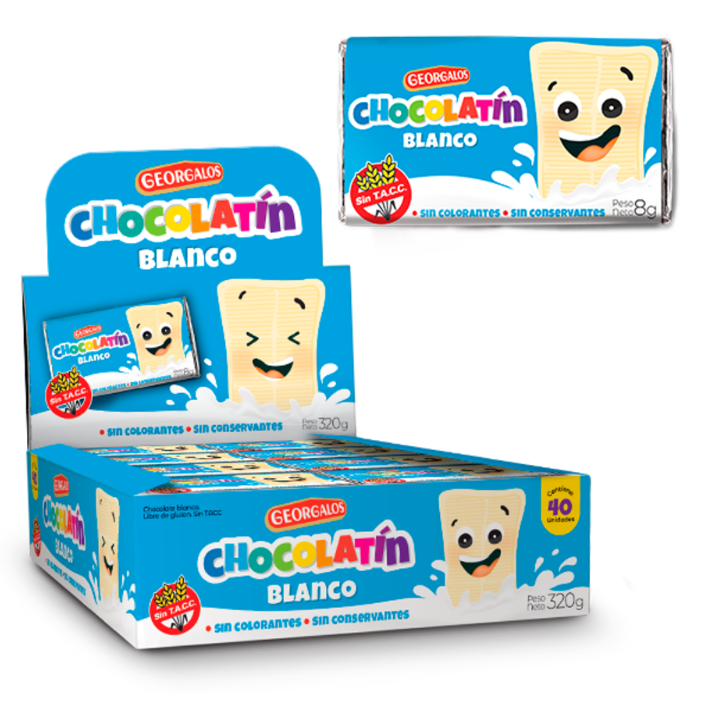 CHOCOLATE GEORGALOS BLANCO X320G