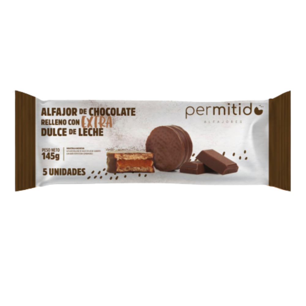 PERMITIDO ALFAJOR CHOCOLATE X145G