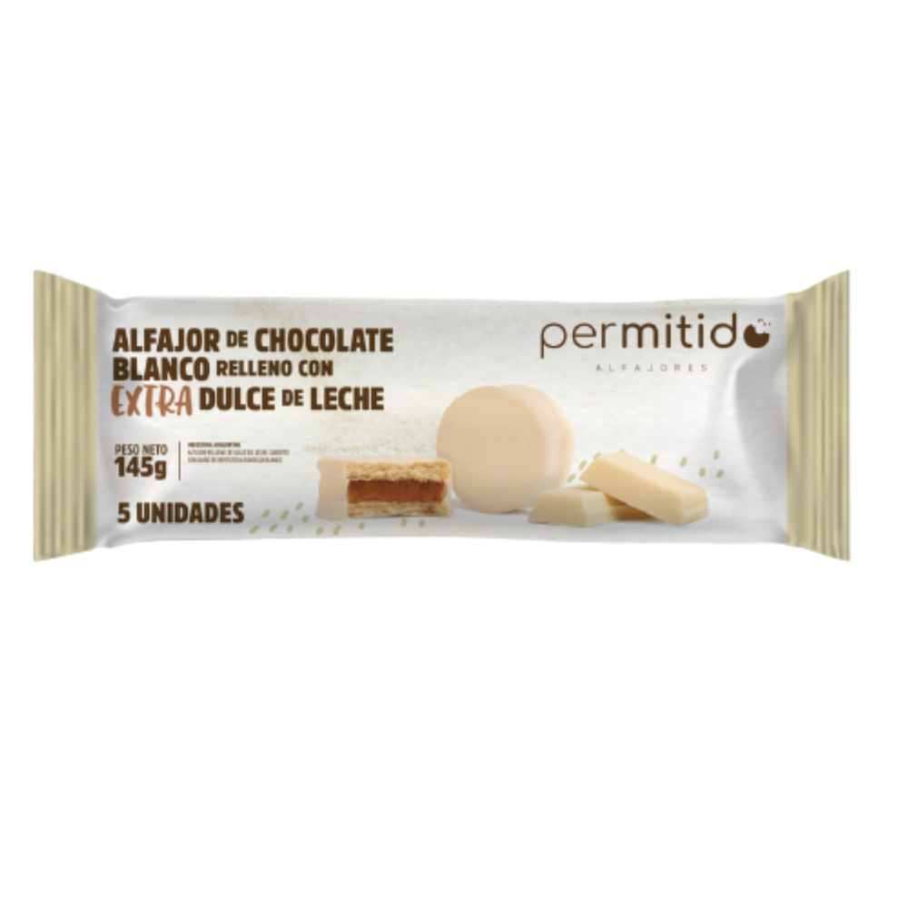 PERMITIDO ALFAJOR BLANCO X145G