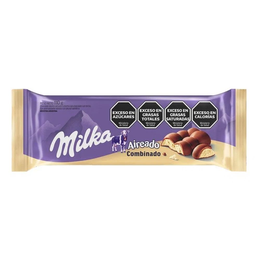 CHOCOLATE MILKA AIREADO COMBINADO 24X110G