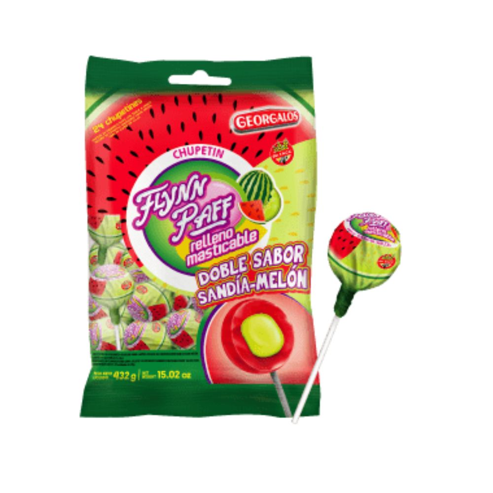 CHUPETINES FLYNN PAFF RELLENOS SANDIA/MELON X24U