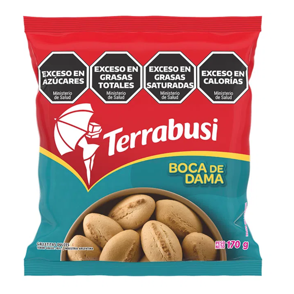 GALLETITAS TERRABUSI BOCA DE DAMA 20X170G