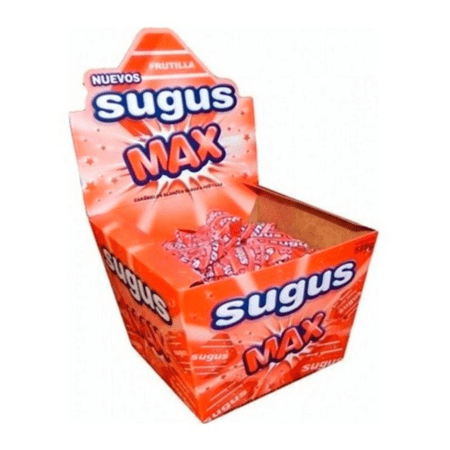 CARAMELOS SUGUS MAX FRUTILLA X70U