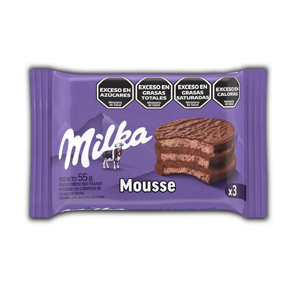 ALFAJOR TRIPLE MILKA MOUSSE 36X55G