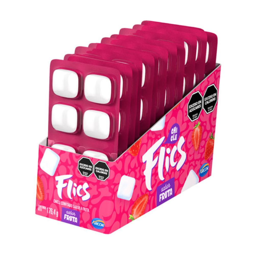 FLICS CHICLES FRUTA X14U