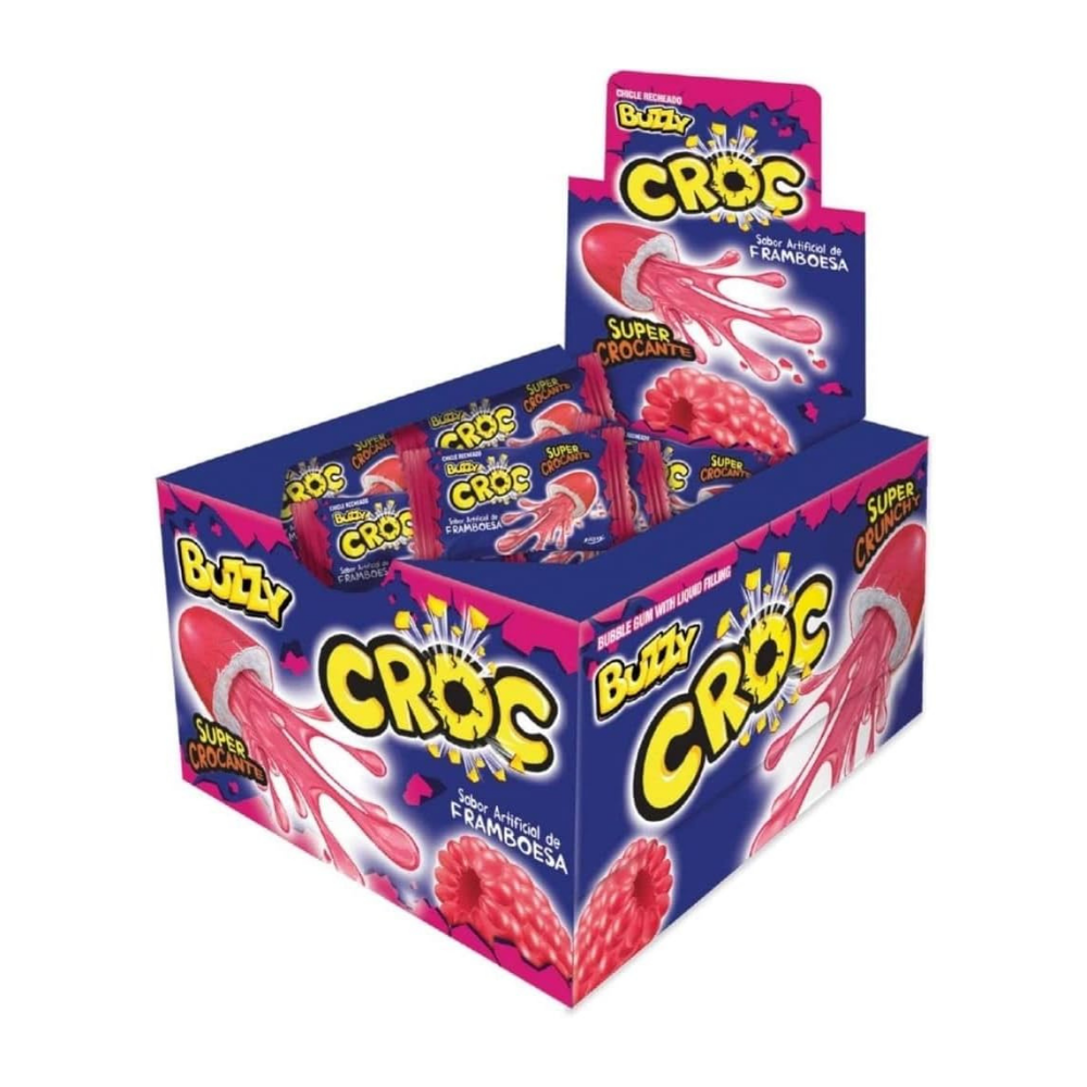 BUZZY CROC CHICLES FRAMBUESA X40U