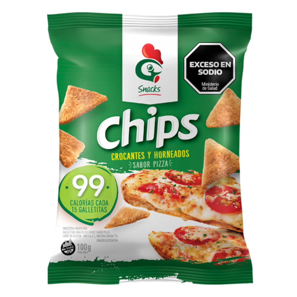 GALLETITAS GALLO CHIPS PIZZA X100G
