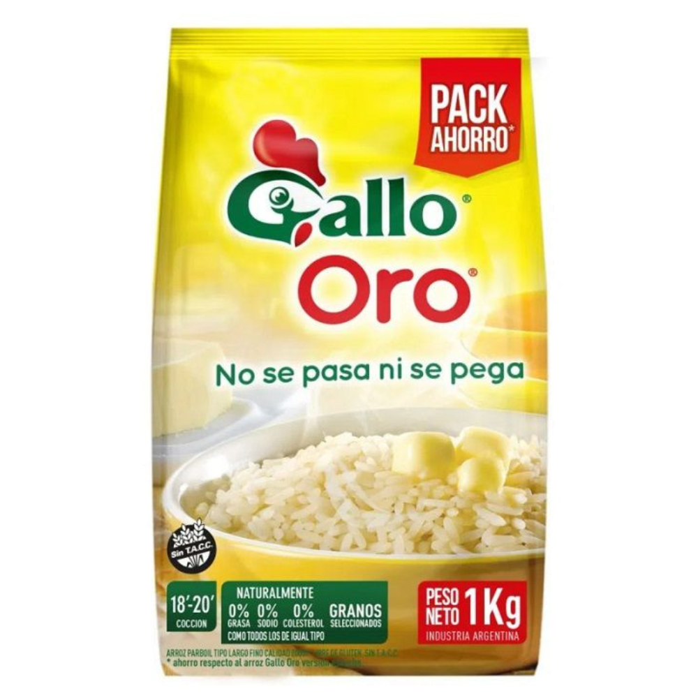 ARROZ GALLO ORO BOLSA X1KG