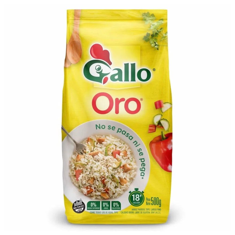ARROZ GALLO ORO BOLSA 10X500G