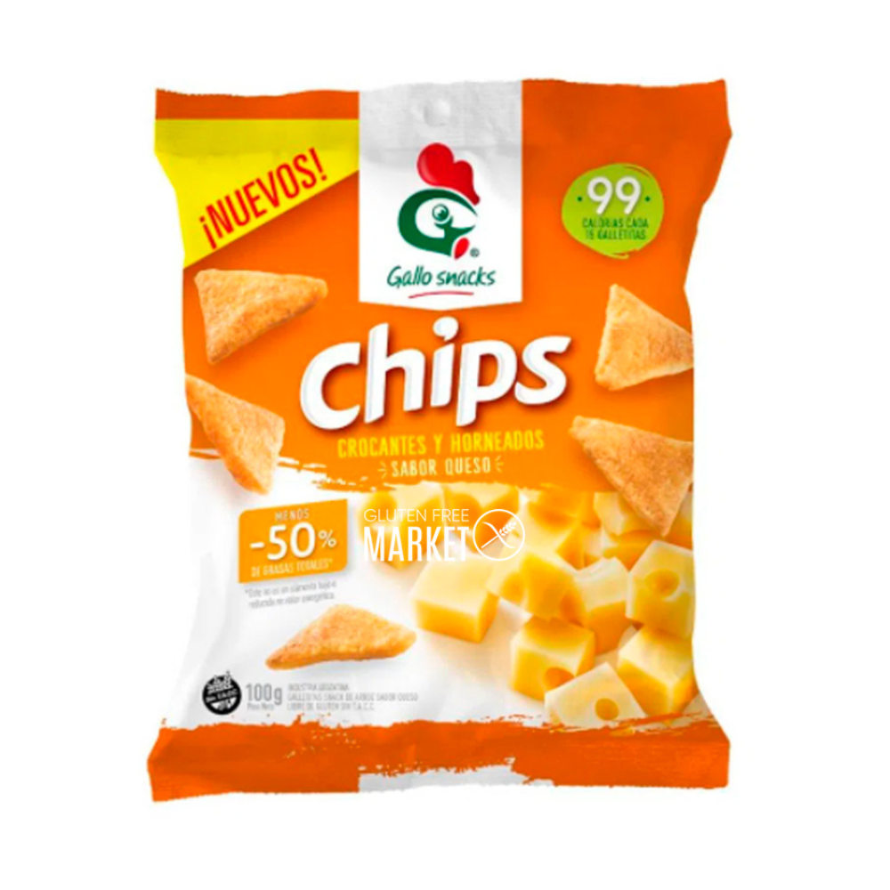 GALLETITAS GALLO CHIPS QUESO X50G