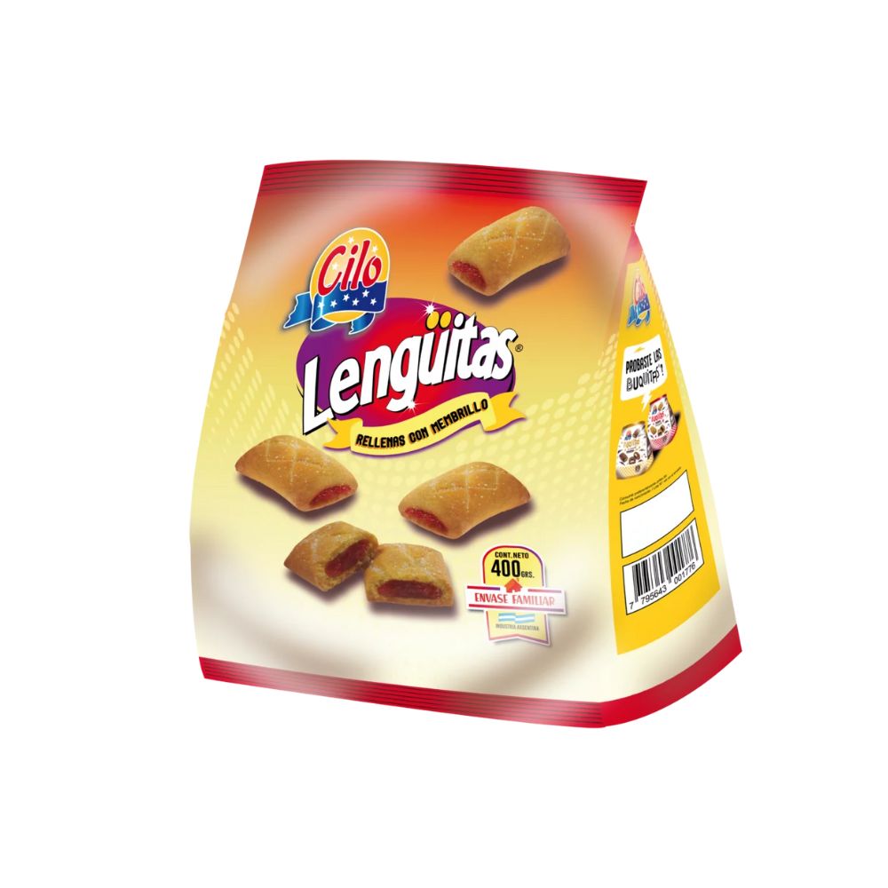 GALLETITAS CILO LENGUITAS MEMBRILLO 12X400G