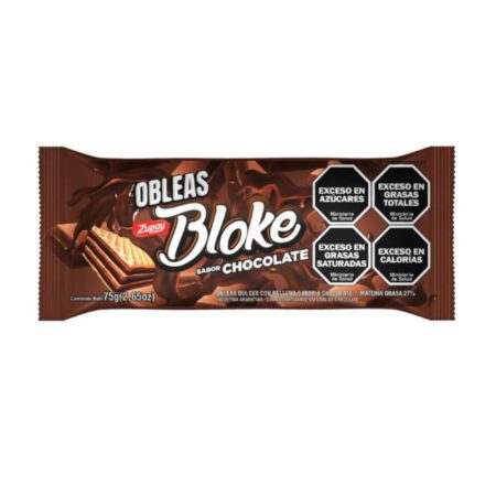GALLETITAS ZUPAY OBLEA BLOKE CHOCOLATE 37X75G