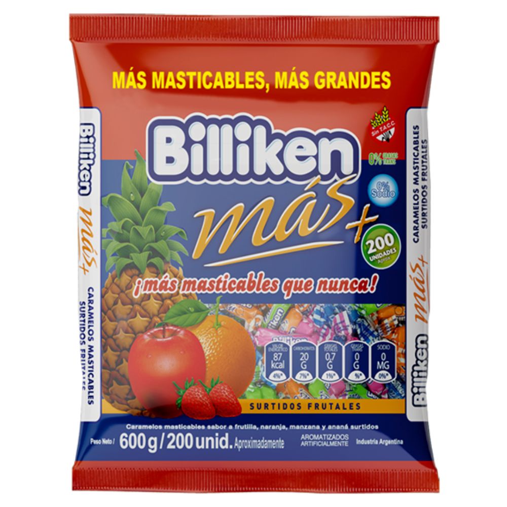 CARAMELOS BILLIKEN MASTICABLES 12X600G